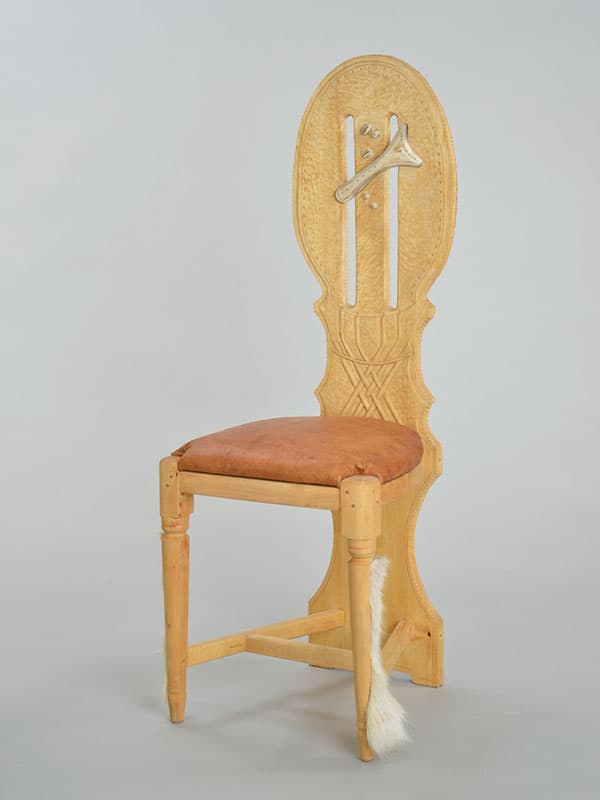 Samiskt hantverk stol